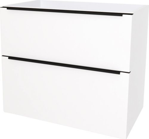 Mereo Mailo, koupelnová skříňka 101 cm, černé madlo, Multidecor, Arktická bílá CN592SBBIAA