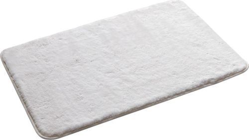 Gedy FUZZY koupelnová předložka, 50x80cm, 100% polyester, protiskluz, bílá 96FY508002