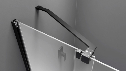 Polysan MODULAR SHOWER zástěna s pojezdy 1200 mm, černá MS5-120B