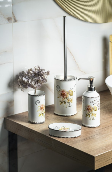 Gedy CLOTHILDE WC štětka na postavení, keramika CI3302