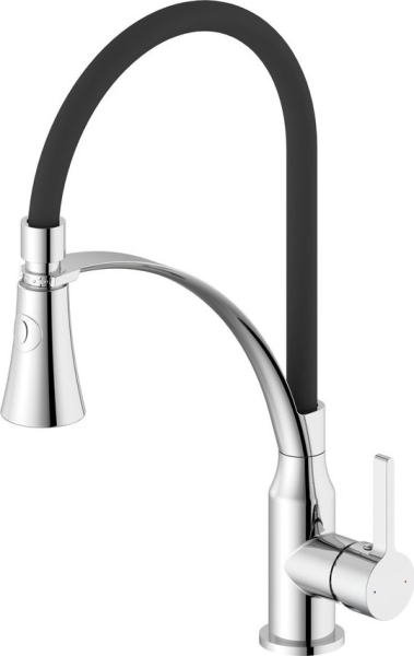 Sapho HEBE stojánková dřezová baterie se sprškou, chrom HT430