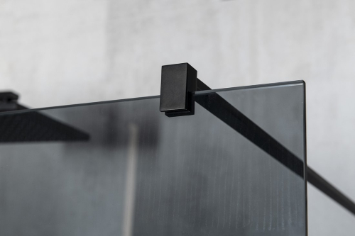 Gelco VARIO BLACK jednodílná sprchová zástěna k instalaci ke stěně, kouřové sklo, 1300 mm GX1313GX1014