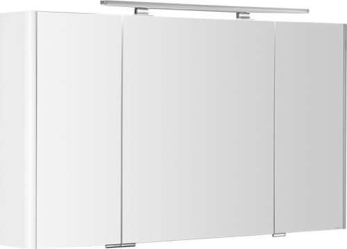 Sapho LUCIE galerka s LED osvětlením, 126x70x17cm, bílá LU125-0030