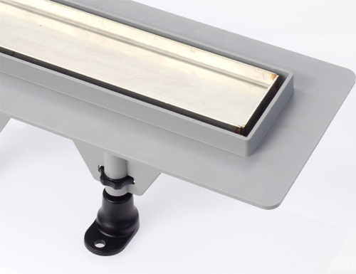 Polysan TILE podlahový žlab s nerezovým roštem pro dlažbu, L-920mm, DN40 72839