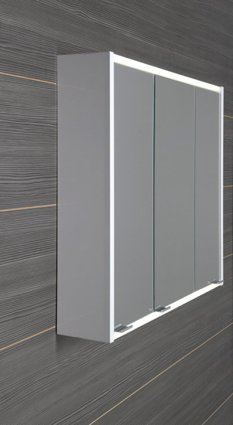 Sapho BATU galerka 80x71x15cm, 2x LED osvětlení, bílá 1141131