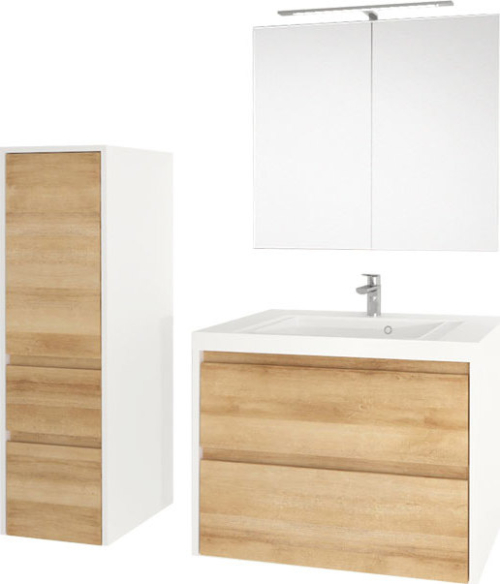 Mereo Opto, koupelnová skříňka 61 cm, dub Riviera CN920S