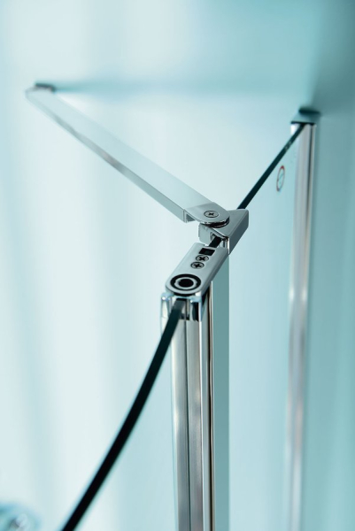 Polysan ZOOM LINE čtvrtkruhová sprchová zástěna 900x900mm, čiré sklo, levá ZL2615L