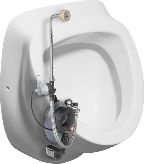 Isvea DYNASTY urinál s automatickým splachovačem 6V DC, zakrytý přívod vody, 39x58 cm 10SZ92001-SENSOR