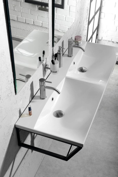 Sapho SKA konzole pod umyvadlo/desku 1200x200x460mm, černá mat SKA204