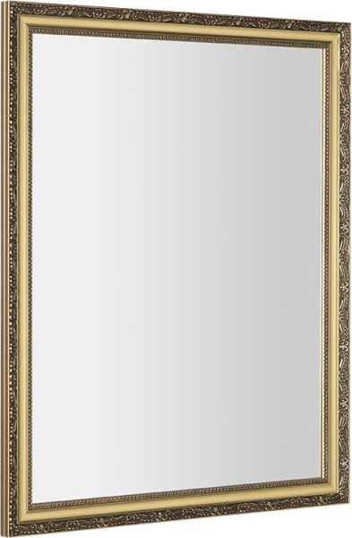 Sapho BOHEMIA zrcadlo v dřevěném rámu 68, 6x88, 6cm, zlatá NL483