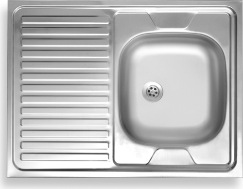 Novaservis Dřez 60x80 celoplošný s okapem levý nerez DR60/80L