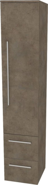 Mereo Bino, koupelnová skříňka vysoká 163 cm, pravá, Multidecor, Beton Chicago tm šedý CN698BCS2