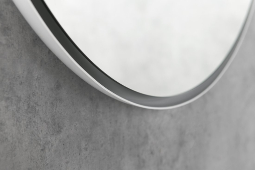 Sapho FLOAT kulaté zrcadlo s LED podsvícením ø 74cm, bílá 22574