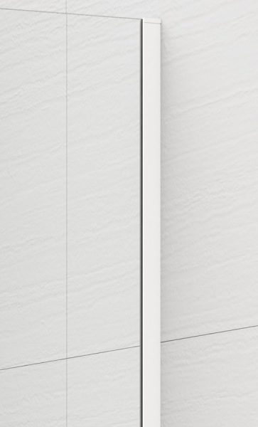 Polysan ESCA WHITE MATT jednodílná sprchová zástěna k instalaci ke stěně, matné sklo, 1500 mm ES1115-03