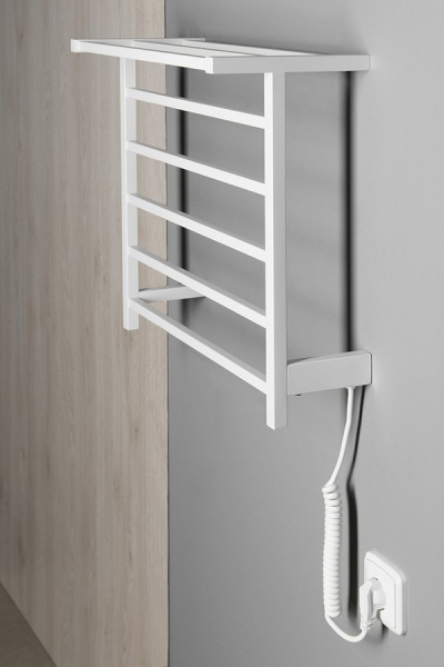 Sapho ELZOR elektrický sušák ručníků 500x470 mm, 60 W, bílá mat EB500