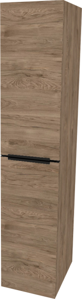 Mereo Mailo, koupelnová skříňka vysoká 170 cm, černé madlo, Multidecor, Dark Rockford Hic CN594LPBDRH1