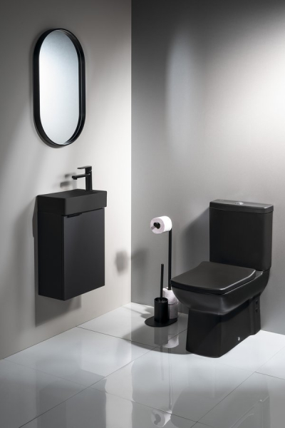 CREAVIT LARA WC kombi, spodní/zadní odpad, černá mat LR360