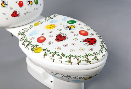 CREAVIT KID WC kombi dětské, spodní odpad, dekor CK301.400.0F