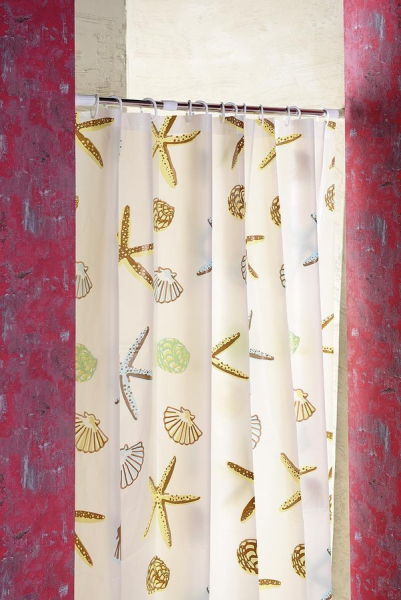 Aqualine Sprchový závěs 180x200cm, vinyl, hvězdice ZV016