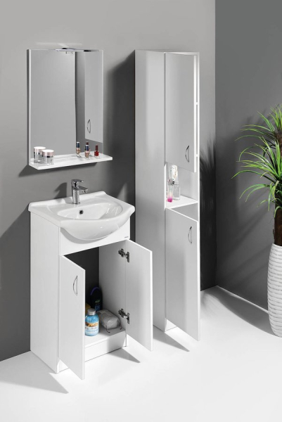 Aqualine SIMPLEX ECO 50 umyvadlová skříňka včetně umyvadla 47x83, 5x29cm SIME500