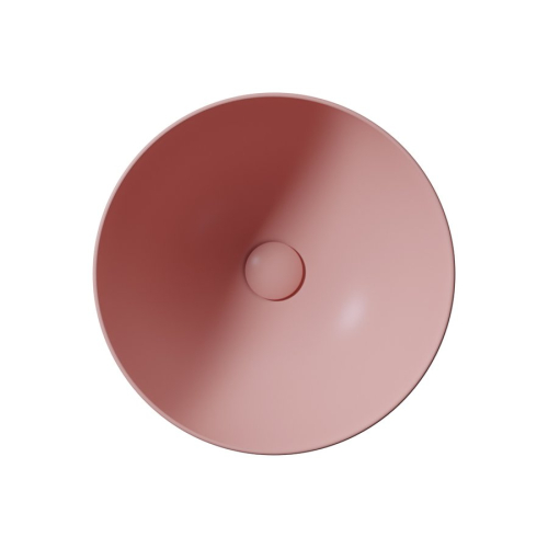 GSI PURA keramické umyvadlo na desku vysoké, průměr 42cm, blush mat 885224