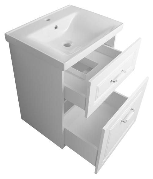 Aqualine FAVOLO umyvadlová skříňka 57x72, 5x44, 6cm, bílá mat FV260
