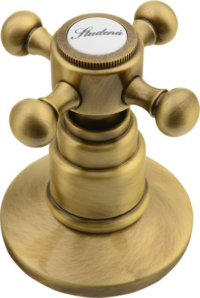 Sapho ANTEA tříprvková umyvadlová baterie s retro hubicí, s výpustí, bronz 3226