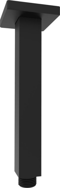 Sapho Sprchové stropní ramínko, hranaté, 200mm, černá mat 1205-07B