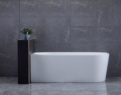 Aqualine TIBERA L rohová stojící vana, 170x80cm, bílá E1026