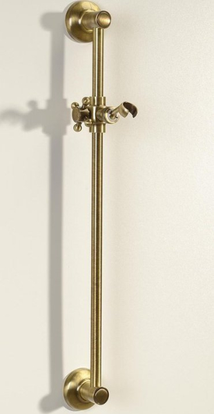 Sapho ANTEA sprchová tyč, posuvný držák, kulatá, 670mm, bronz SAL0036