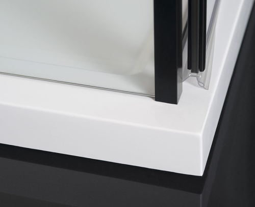Polysan ZOOM LINE BLACK boční stěna 1000mm, čiré sklo ZL3210B