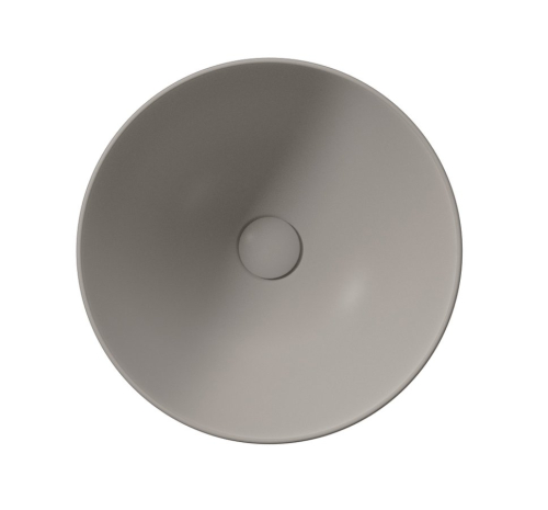 GSI PURA keramické umyvadlo na desku vysoké, průměr 42cm, tortora mat 885205