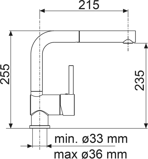 Sinks MIX 3 P - N6 Nanoblack AVMI3PGRN6
