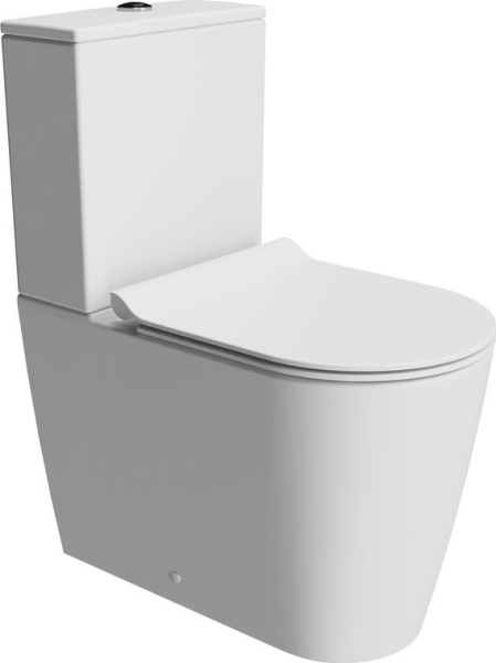 GSI KUBE X WC kombi, Swirlflush, spodní/zadní odpad, bílá dual-mat 941909K