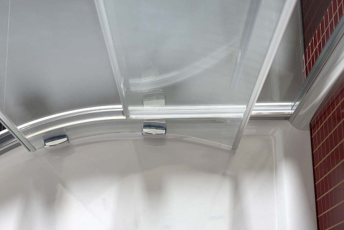 Polysan LUCIS LINE čtvrtkruhová sprchová zástěna, 1000x1000mm, R550, čiré sklo DL3015