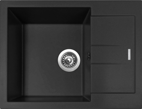 Granitový dřez Sinks AMANDA 650 NANO Nanoblack+MIX 35 AM650N6MI35CL