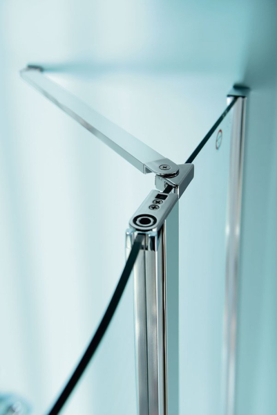 Polysan ZOOM čtvrtkruhová sprchová zástěna 900x900mm, čiré sklo, levá ZL2615L