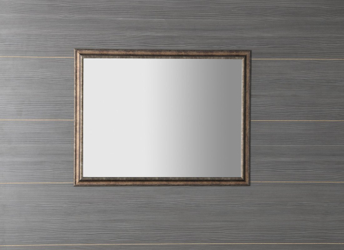 Sapho ROMINA zrcadlo v dřevěném rámu 68x88cm, bronzová patina NL397