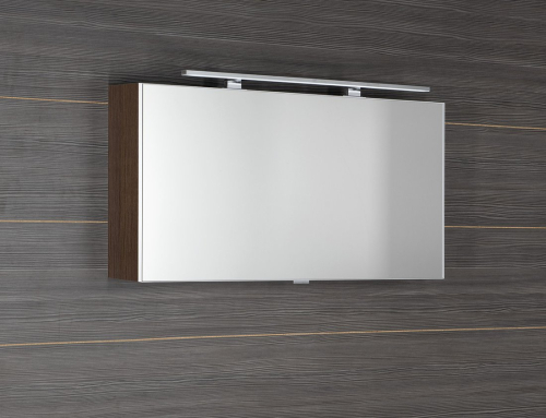 Sapho CLOE galerka s LED osvětlením 100x50x18cm, borovice rustik CE100-0016