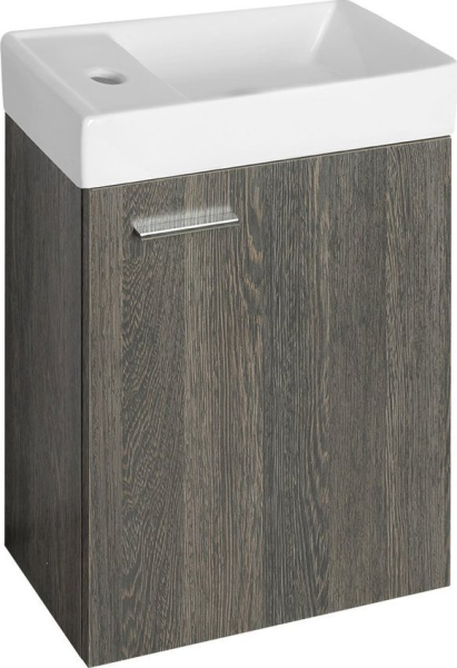 Aqualine ZOJA skříňka s keramickým umyvadlem 40x22 cm, mali wenge 51049MW-02