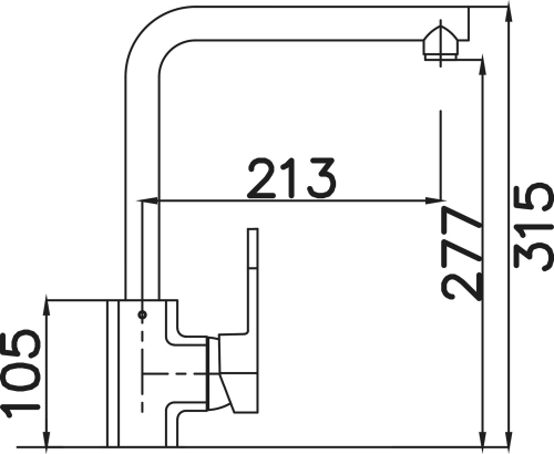 Granitový dřez Sinks LINEA 600 Sahara + Elka G1850