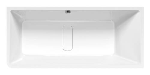 Polysan MARLENE CURVE R MONOLITH obdélníková vana 165x75x63cm, bílá 72403MCR