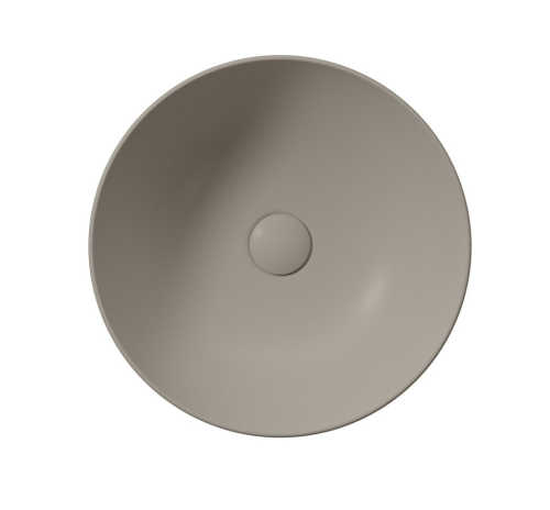 GSI PURA keramické umyvadlo na desku, průměr 42cm, tortora mat 885105