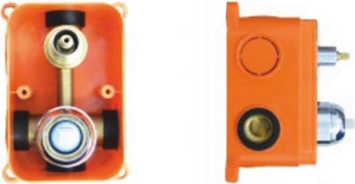 Mereo Sprchová podomítková baterie s přepínačem, Dita, Mbox, hranatý kryt, chrom CBE60106DC