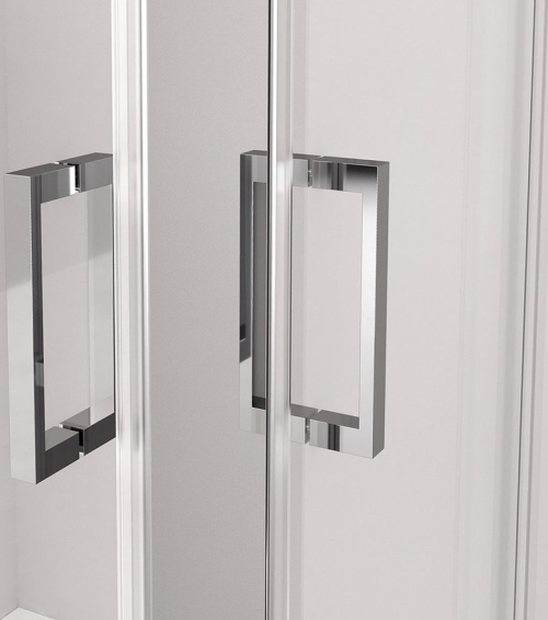 Polysan THRON SQUARE obdélníkový sprchový kout 1100x900mm, hranaté pojezdy, rohový vstup TL2190-5002