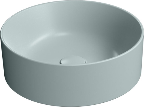 GSI KUBE X keramické umyvadlo na desku, průměr 40cm, ghiaccio mat 942615