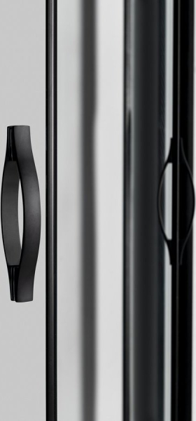 Gelco SIGMA SIMPLY BLACK čtvrtkruhová sprchová zástěna 1000x800 mm, R550, L/R, čiré sklo GS1080B