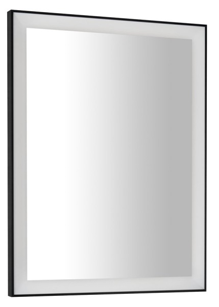 Sapho GANO zrcadlo s LED osvětlením 60x80cm, černá LG260