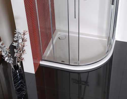 Polysan LUCIS LINE čtvrtkruhová sprchová zástěna 1200x900mm, L/R DL5015