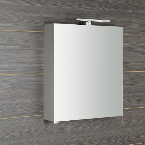 Sapho RIWA galerka s LED osvětlením, 60x70x17cm, bílá lesk RIW060-0030